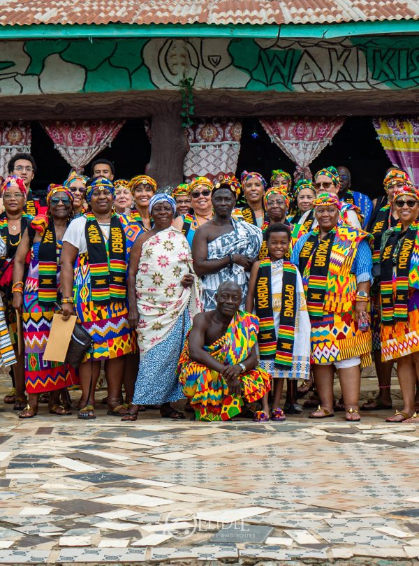 Ghana Tour Group after naming ceremony with local chiefs
